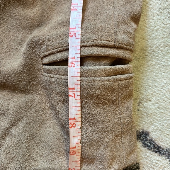 vintage leather suede moto jacket + look at measurements * accepting offers n - Picture 10 of 10